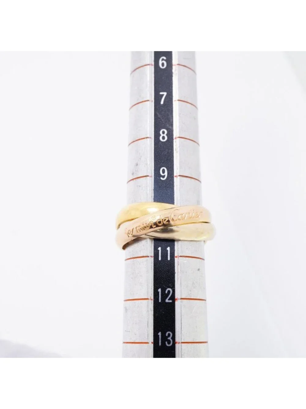 Cartier Ring Trinity Classic Model 18k Yellow Gold 18k White Pink
